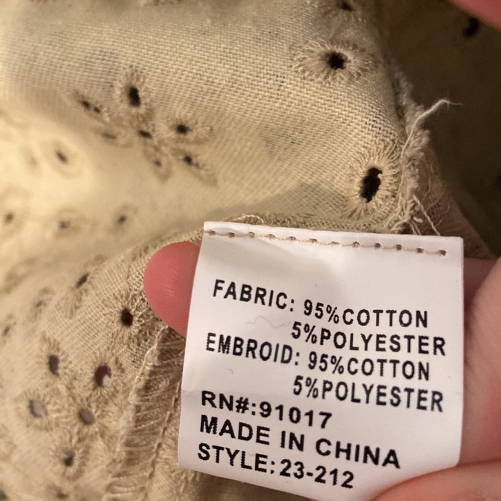 Solitaire Floral Eyelet Light Jacket - image 4